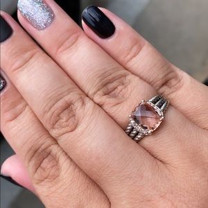 David Yurman Morganite Petite Wheaton Ring